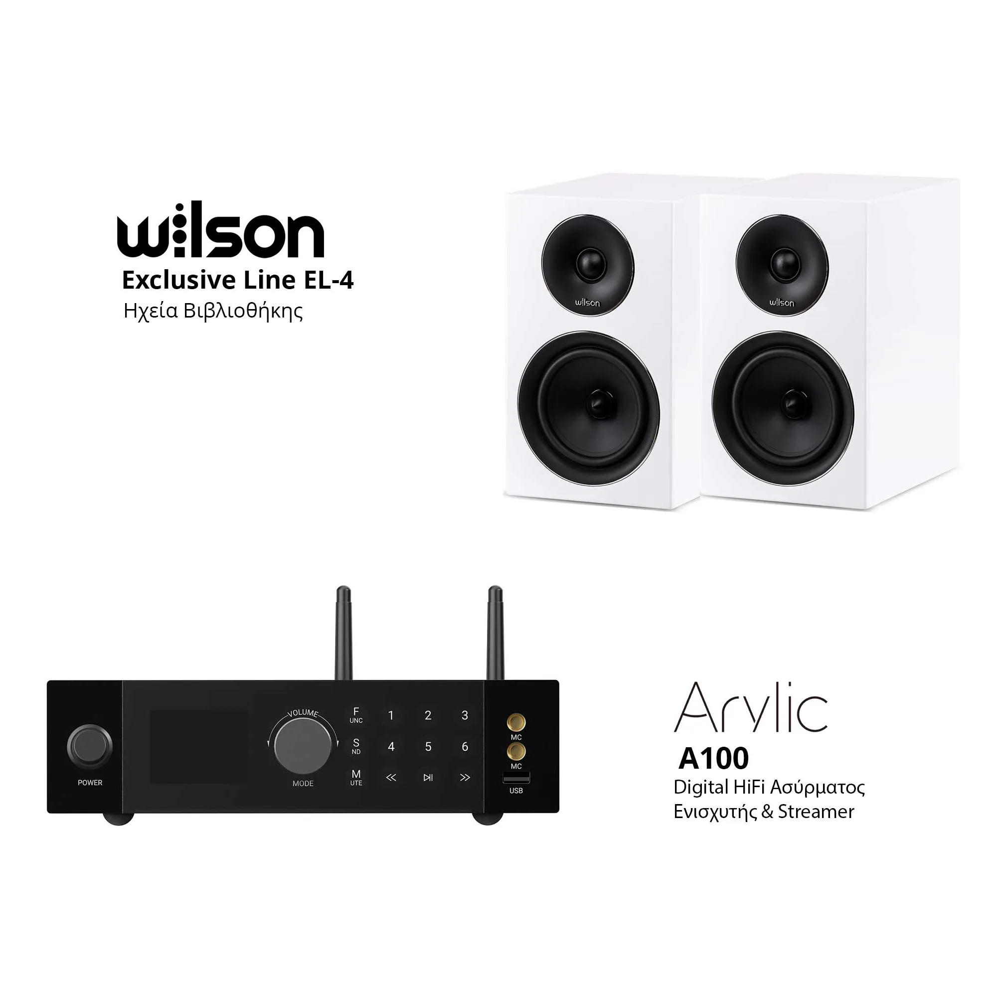 Wilson Exclusive Line EL-4 + Arylic A100 Bundle