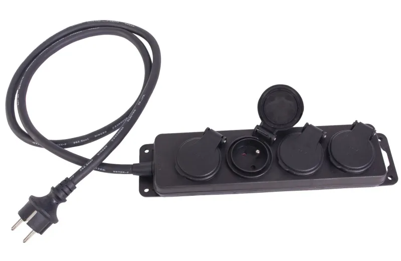 AFX MS4FR-IP Πολύμπριζο 4 θέσεων IP44
