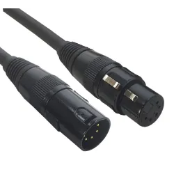 ACCU-CABLE AC-DMX5/10 - 5 P. XLRm/5 P. XLR F 10m