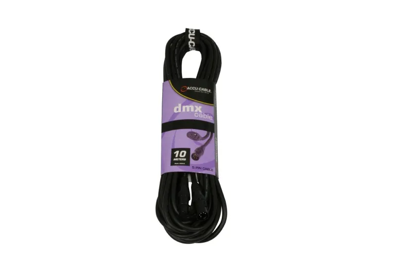 ACCU-CABLE AC-DMX5/10 - 5 P. XLRm/5 P. XLR F 10m