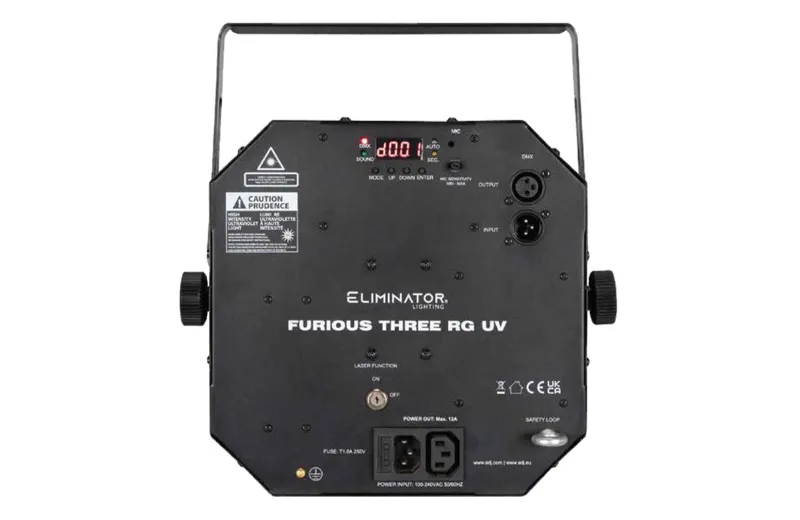 Eliminator Furious Three RG UV Led Light Effect