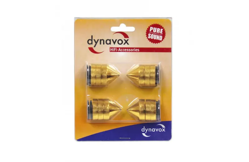 Dynavox Sub-Watt Absorber Cones Ακίδες Απόσβεσης Κραδασμών - Χρυσό (Σετ 4τμχ)