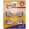 Dynavox Sub-Watt Absorber Set Of 4 Cones - Chrome