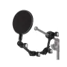 Quiklok Fap-006 Pop Filter With Swivel Arm Black