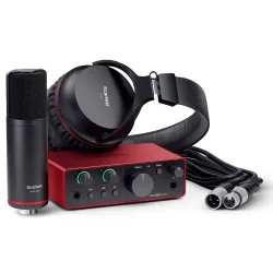 Focusrite Solo 4TH GEN+ με Μικρόφωνο + Ακουστικά
