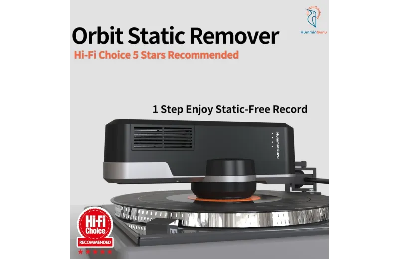 Humminguru Orbit Vinyl Record Static Remover