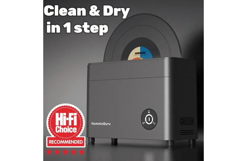 Humminguru Ultrasonic Vinyl Record Cleaner Bundle