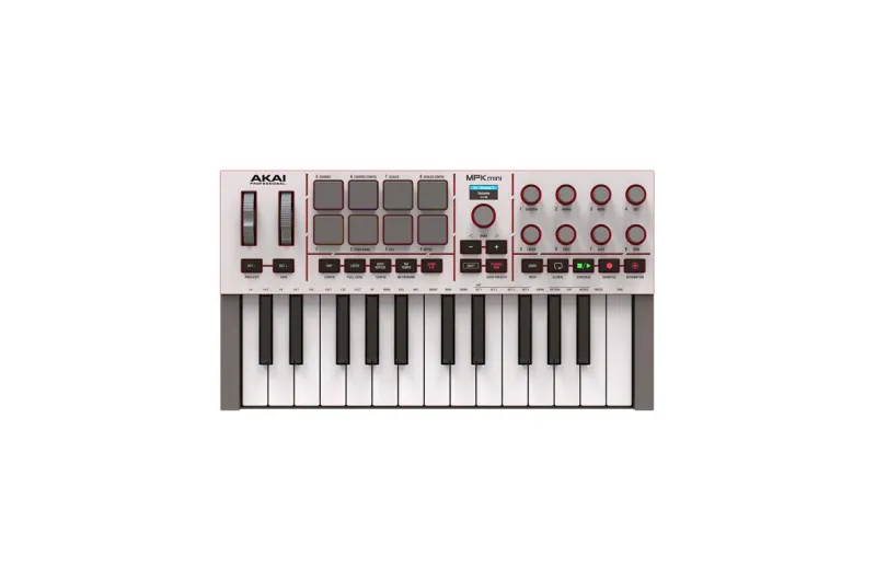 AKAI MPK MINI IV Midi Keyboard 25 Πλήτρων Λευκό