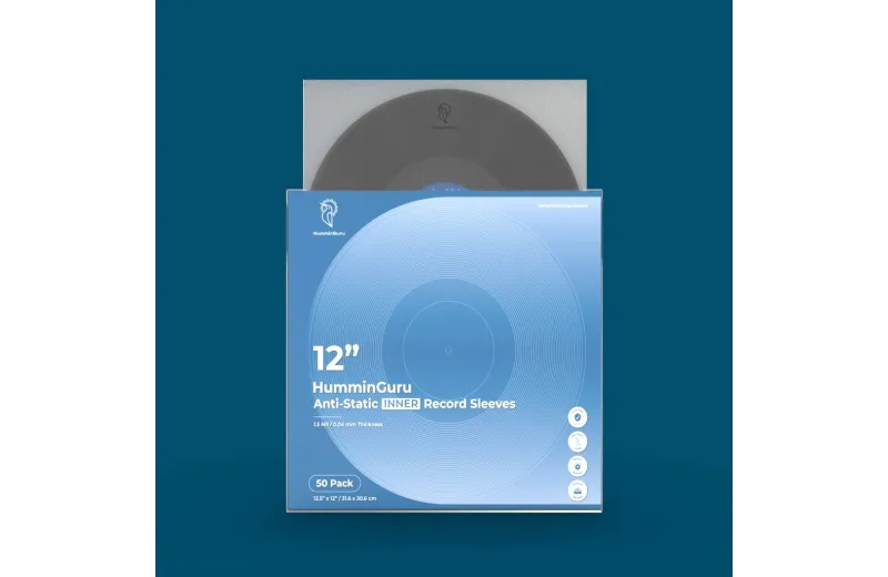 Humminguru 12" Anti-Static Inner Record Sleeves (50 Pack)