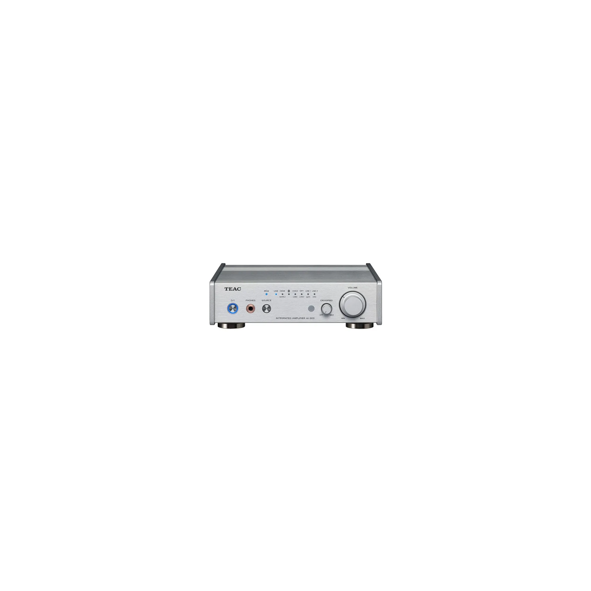 Teac Ai-303 USB Dac Και Oλοκληρωμένος Eνισχυτής Aσημένιο