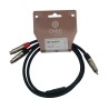 Onsei ON-Y212210 Audio Cable With 1 x RCA Male to 2 x RCA female 1m