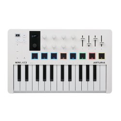 Arturia Minilab 3 White MIDI keyboard with 25 keys