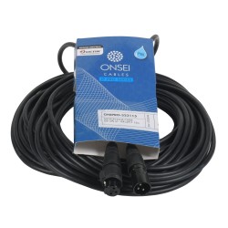 Onsei ONIPRO-323115 Microphone Cable 3-pin XLR Μale - 3-pin XLR Female 15m with REAN Connectors and IP65 Protection