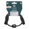 Onsei ONPRO-323105 Καλώδιο μικροφωνικό 3-pin XLR Αρσενικό σε 3-pin XLR Θηλυκό 0,5m με REAN connectors