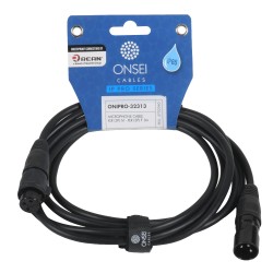 Onsei ONIPRO-32312 Microphone Cable 3-pin XLR Μale - 3-pin XLR Female 2m with REAN Connectors and IP65 Protection
