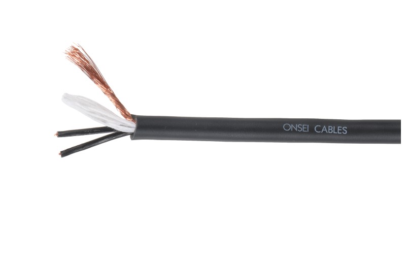 Onsei ON-MCB223BLK Microphone Cable Roll 2 x 0.23mm2 - Black (Price per Meter)