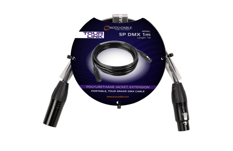 Accu-cable Tour Link 5P DMX 1m