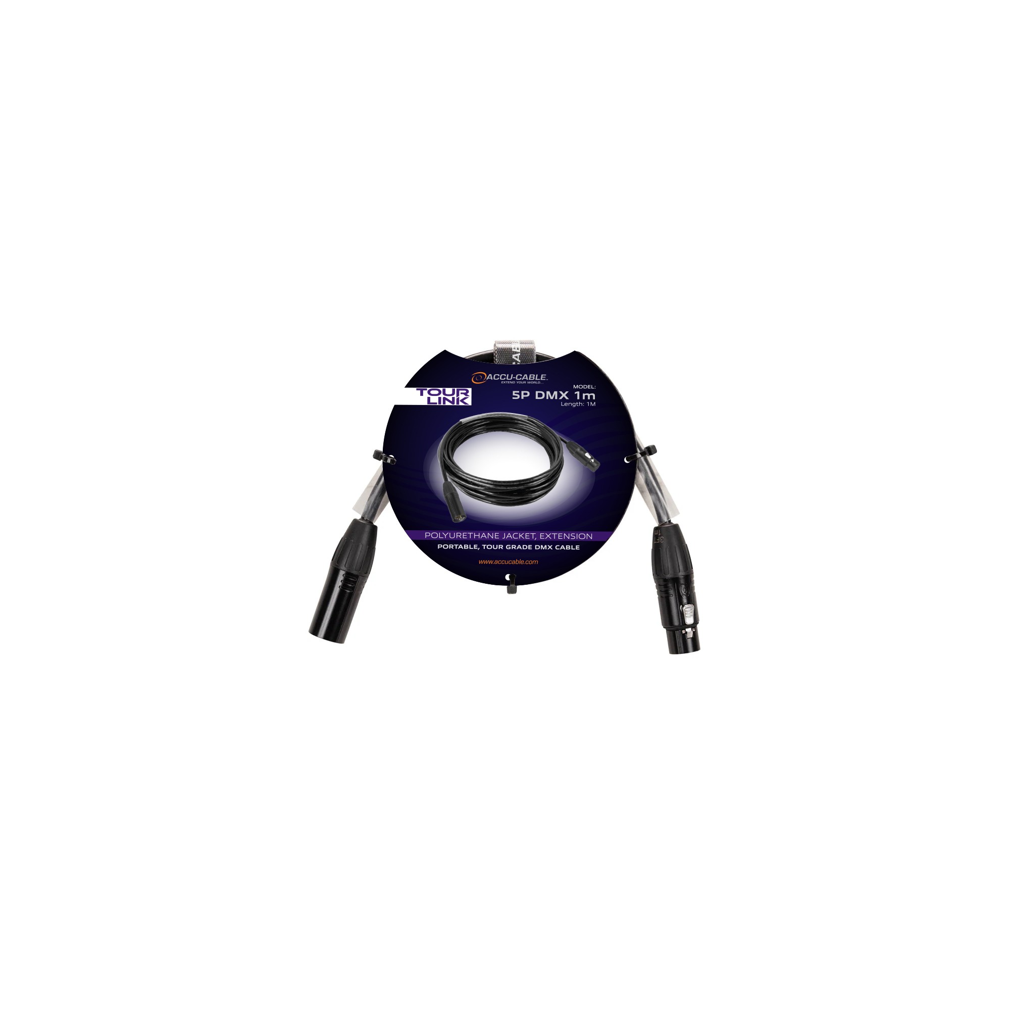 Accu-cable Tour Link 5P DMX 1m