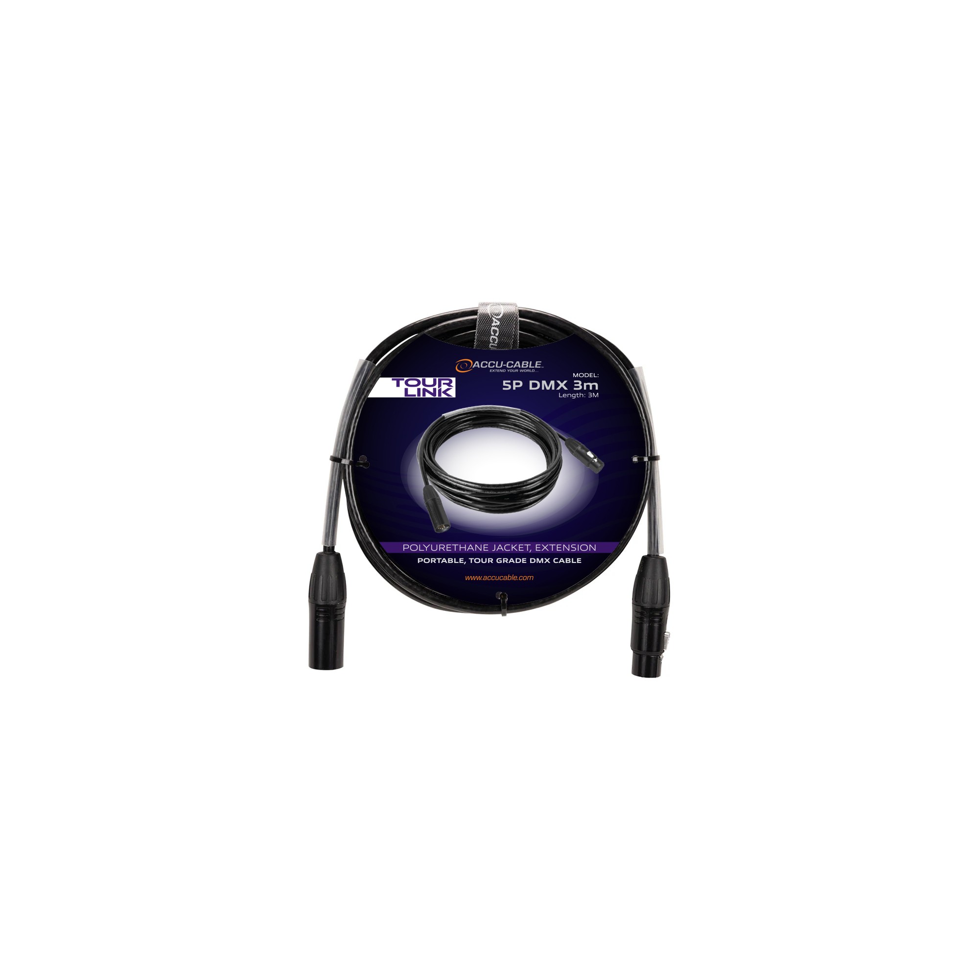 Accu-cable Tour Link 5P DMX 3m