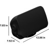 Sonos Ζεύγος Ηχείων Εξωτερικού Χώρου (Ζεύγος - Μαύρα)