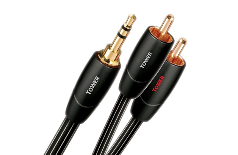 AUDIOQUEST TOWER 3,5MM MALE MINI - 2 X RCA 0,6M
