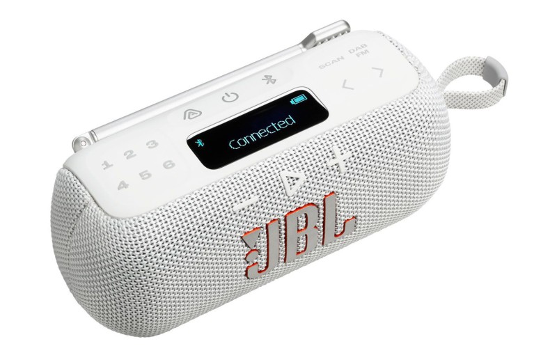 JBL Tuner 3 Waterproof Bluetooth Speaker DAB/FM Radio White