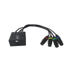 Onsei ON-DSS3P22 Καλώδιο DMX Θηλυκό RJ45 σε 4 Θηλυκά 3-pin XLR 1m