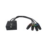Onsei ON-DSS3P22 Καλώδιο DMX Θηλυκό RJ45 σε 4 Θηλυκά 3-pin XLR 1m