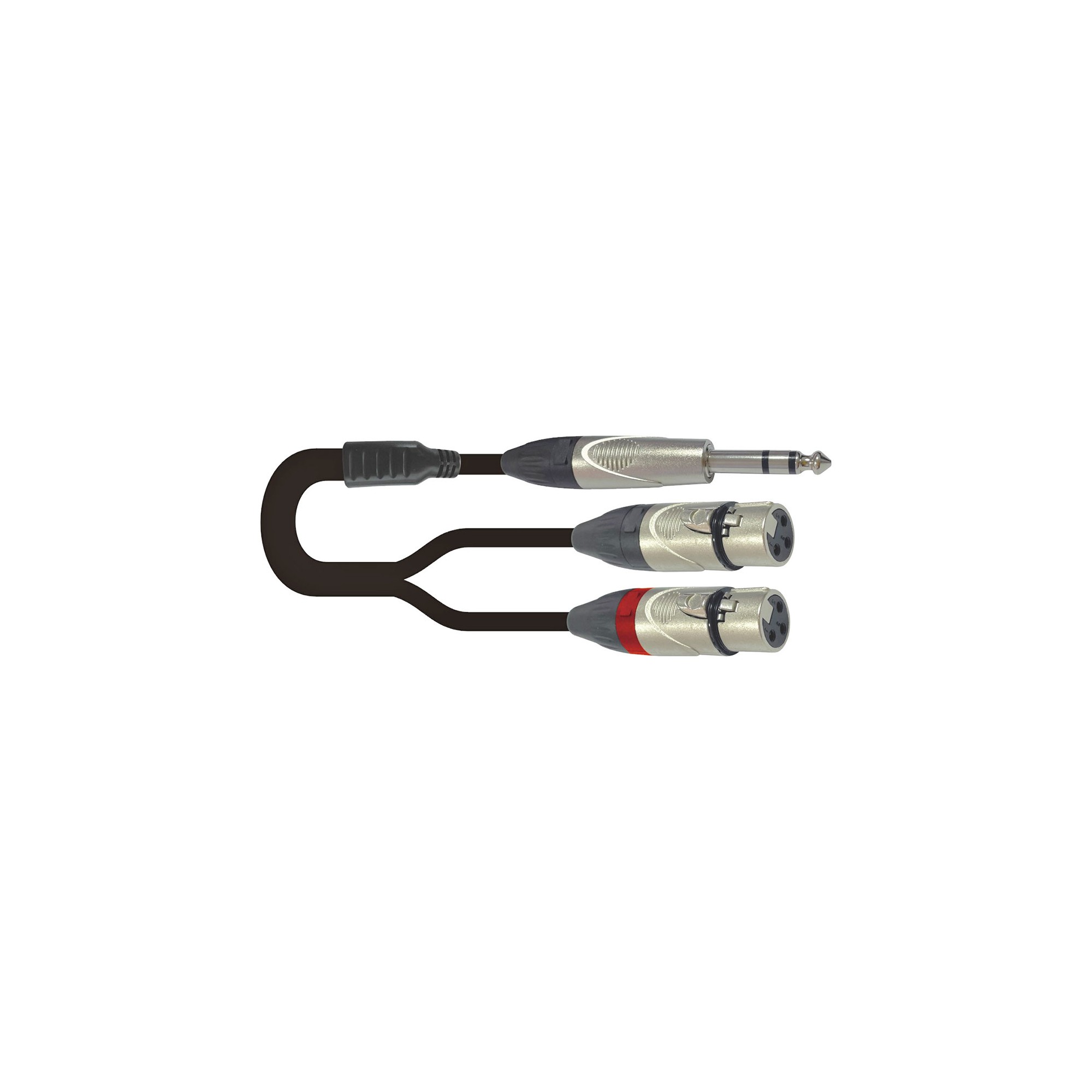 Onsei ON-Y18110 Audio Cable 6.3mm Stereo Jack Male - 2 x XLR Female 1m