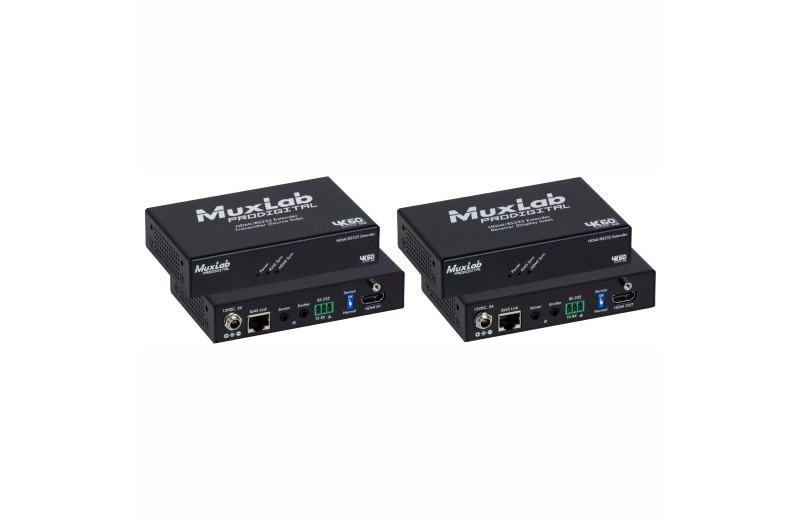 Muxlab HDMI/RS232 Extender Kit, HDBT, 4K/60 500459
