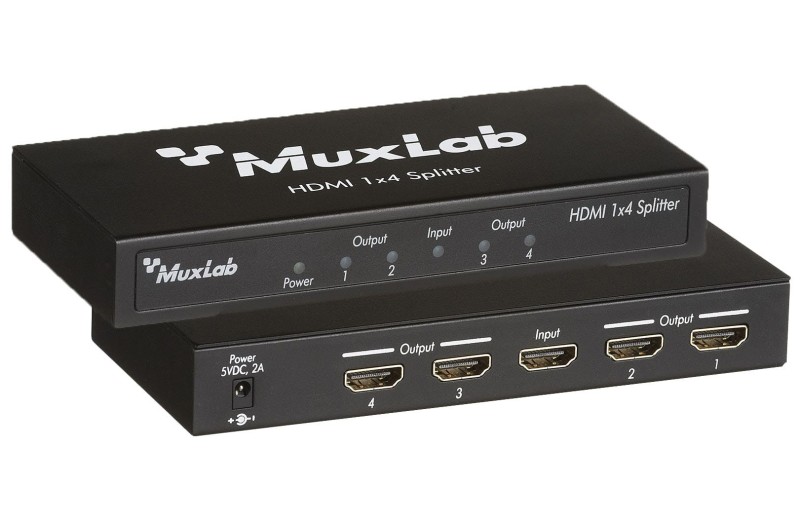 Muxlab HDMI 1x4 Splitter, UHD-4K 500421