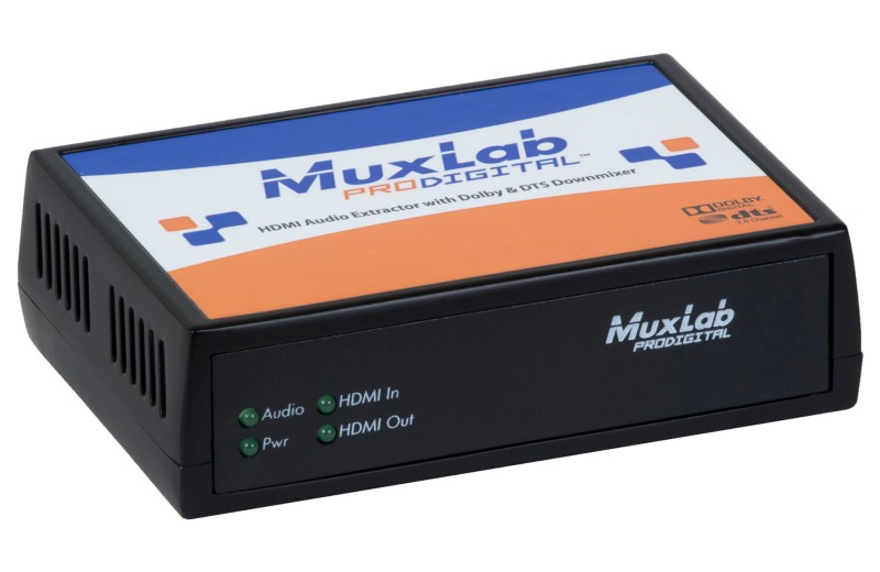 Muxlab HDMI Audio Extractor with Dolby & DTS Downmixer 500439