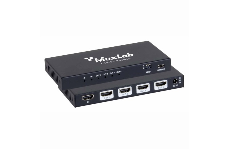 Muxlab HDMI 2.1 48Gbps 1x4 Splitter 500511