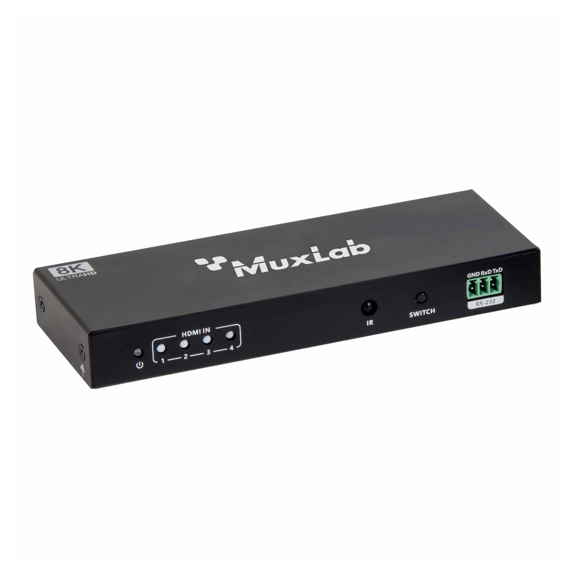 Muxlab HDMI 2.1 48Gbps 4x1 Switch Audio De-embedder