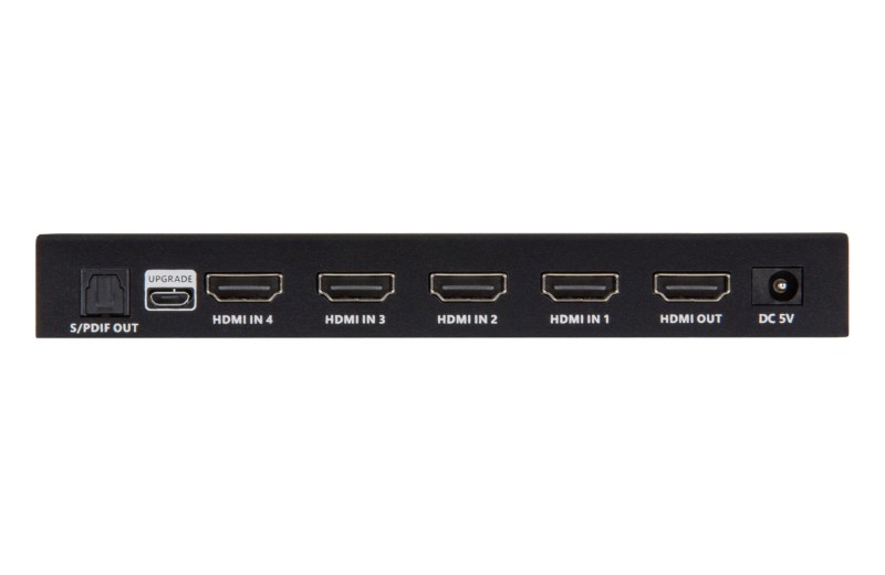 Muxlab HDMI 2.1 48Gbps 4x1 Switch Audio De-embedder 500513