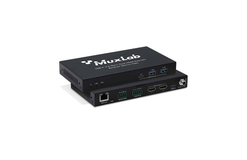 Muxlab USB-C 3.2 Gen1 Dual HDMI Extender Kit, 100m 500536