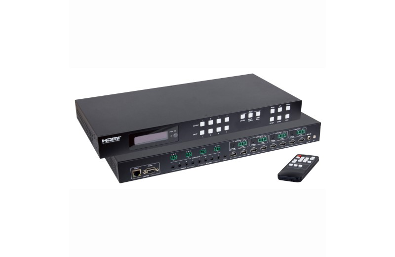 Muxlab HDMI 2.0 4x4 Seamless Matrix with VW & MV 500428