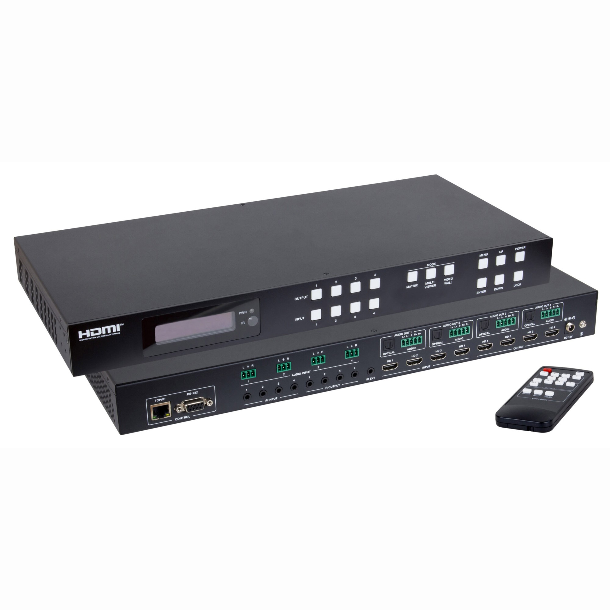 Muxlab HDMI 2.0 4x4 Seamless Matrix with VW & MV