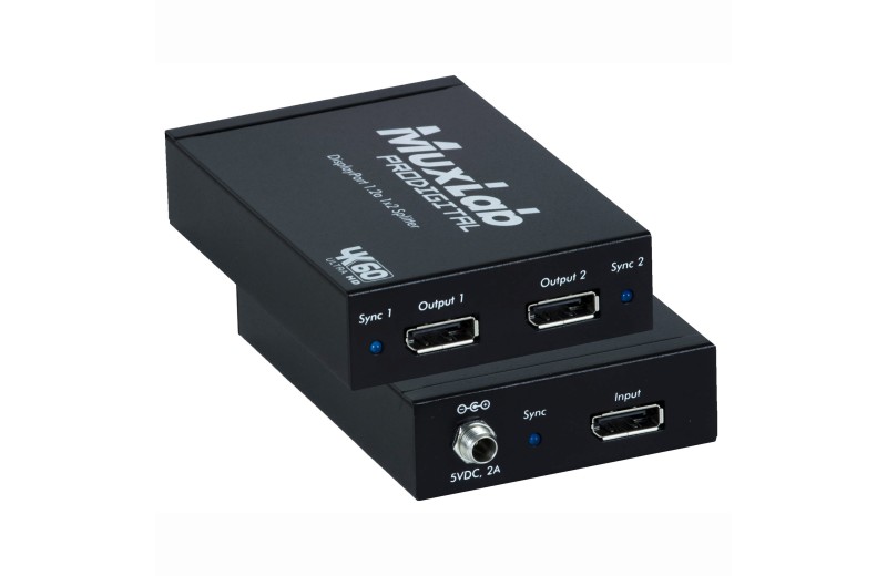 Muxlab DisplayPort 1.2a 1X2 Splitter, SST 500505