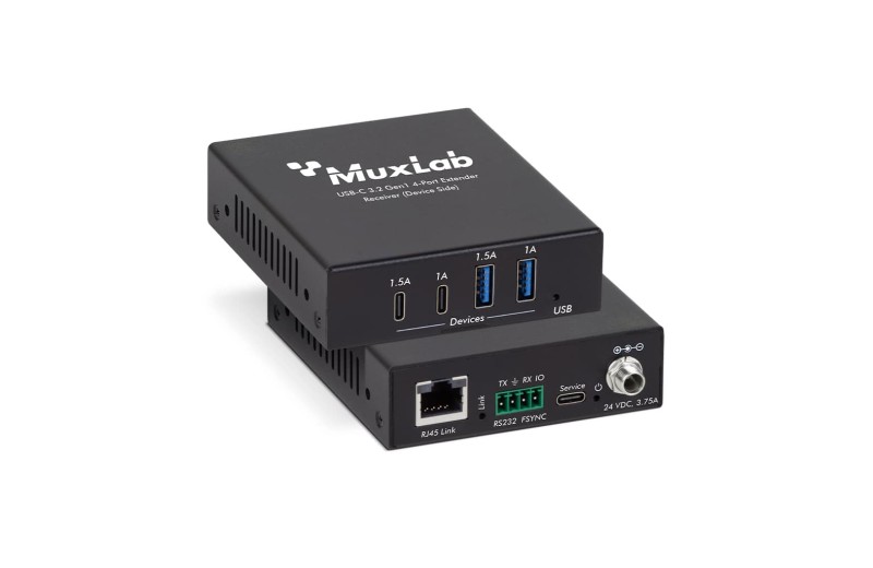Muxlab USB-C 3.2 Gen1 4-Port Extender Kit, 100m 500534