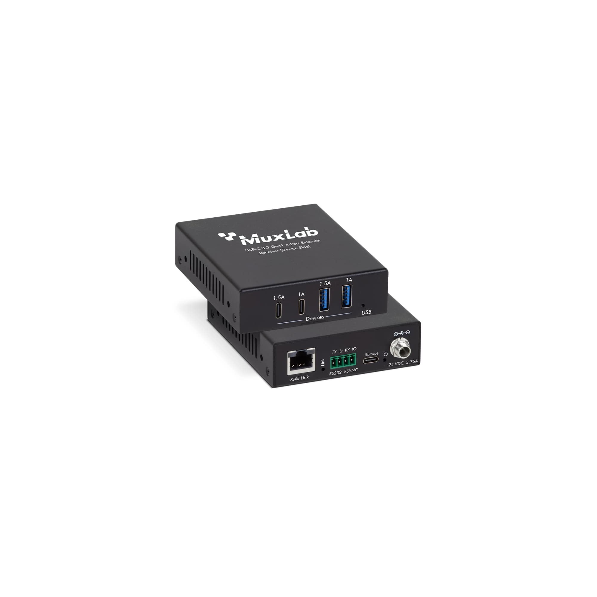 Muxlab USB-C 3.2 Gen1 4-Port Extender Kit, 100m