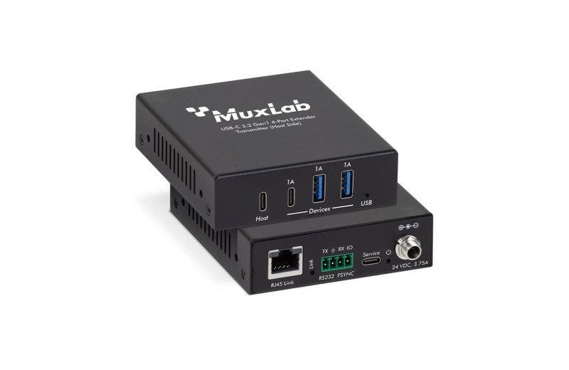 Muxlab USB-C 3.2 Gen1 4-Port Extender Kit, 100m 500534
