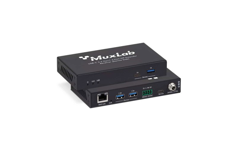 Muxlab USB-C 3.2 Gen1 4-Port WP Extender Kit, 100m 500535