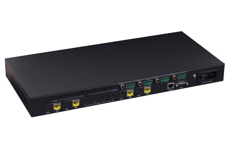 Muxlab HDMI 4X4 Matrix SWX Kit, HDBT, PoC, 4K/60 500412-v2
