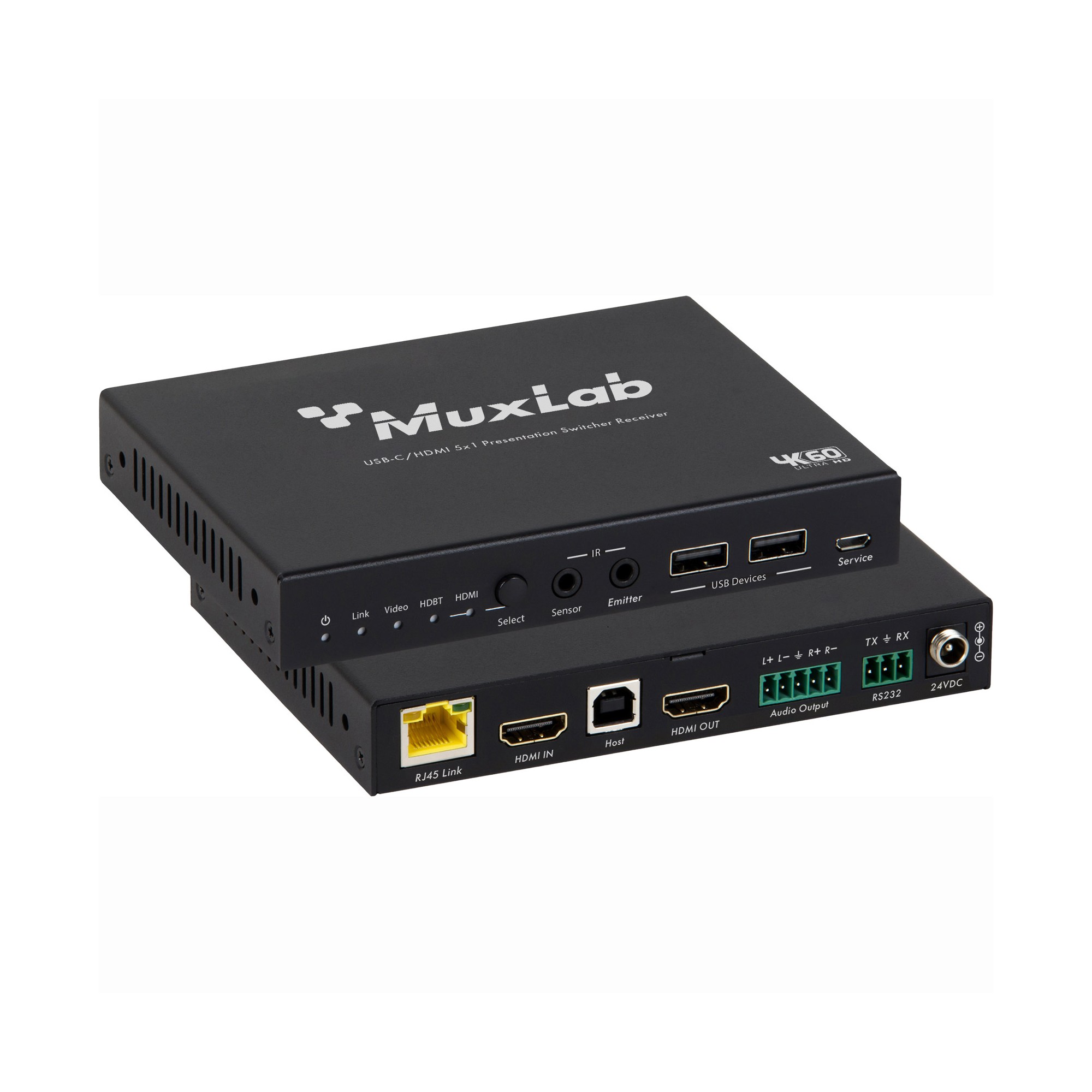 Muxlab USB-C/HDMI 5x1 Presentation Switcher Με Dante
