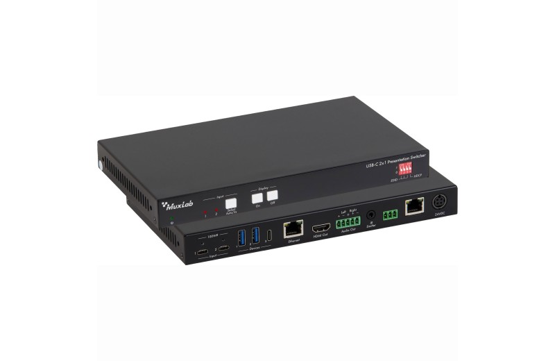 Muxlab USB-C 2x1 Presentation Switcher 500531