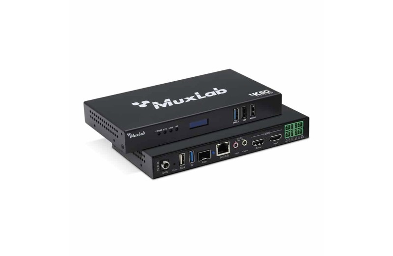 Muxlab HDMI over IP PoE Seamless Transceiver, 4K60 500861