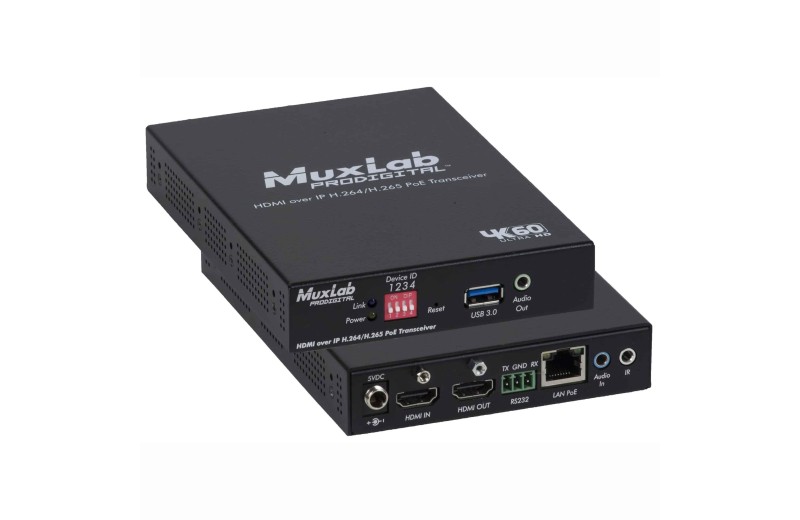 Muxlab HDMI over IP H.264/H.265 PoE 4K/60 500764-TX-V2