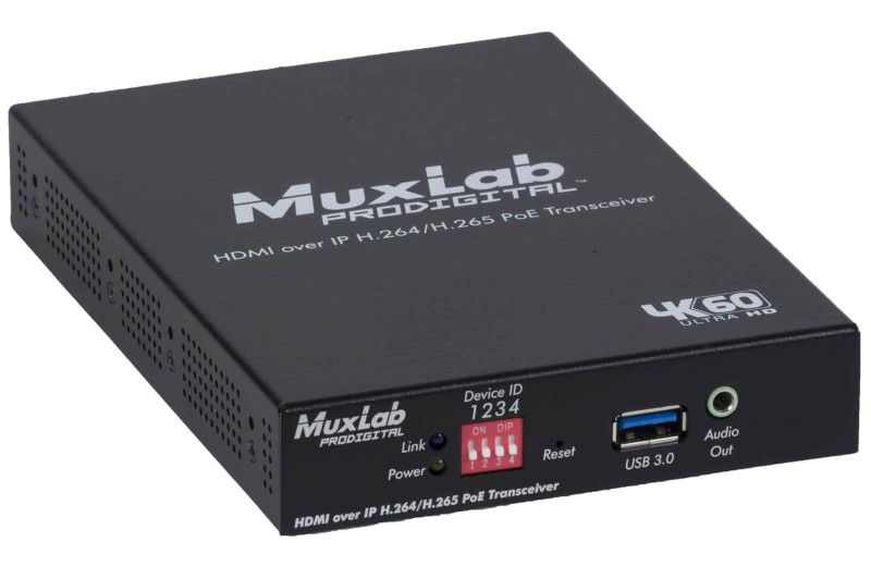 Muxlab HDMI over IP H.264/H.265 PoE 4K/60 500764-TX-V2