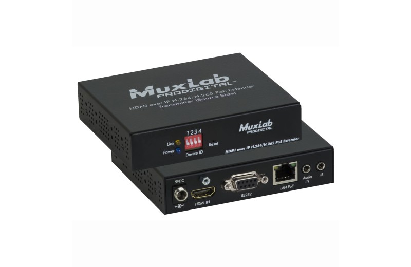 Muxlab HDMI over IP H.264/H.265 PoE Transmitter, 4K/30 500763-TX